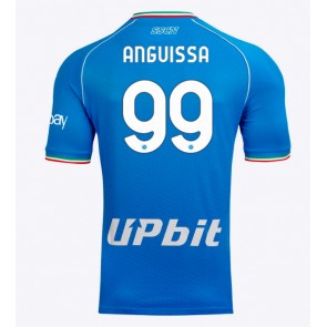 SSC Napoli Frank Anguissa #99 Hemmatröja 2023-24 Kortärmad